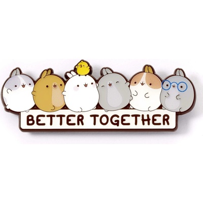 The Carat Shop Odznak Better Together Molang