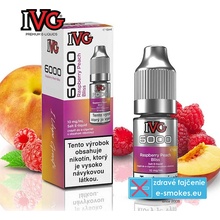 IVG 6000 Salt Raspberry Peach Bliss 10 ml 10 mg