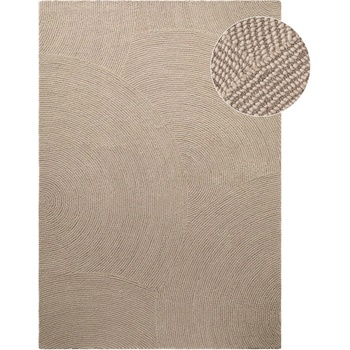 Hanse Home Бежов ръчно изработен вълнен килим 80x150 cm Eleni Light Beige - Hanse Home (106221-80x150)