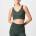 USA Pro Women's Scoop Back Low Impact Sports Bra - Khaki