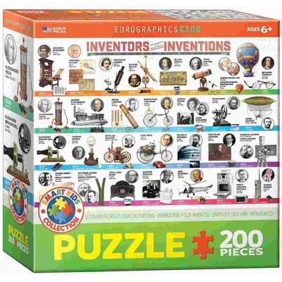 EUROGRAPHICS - Puzzle Great Inventions 200 - 200 piese