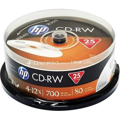 HP CD-RW 700MB 12x, 25ks