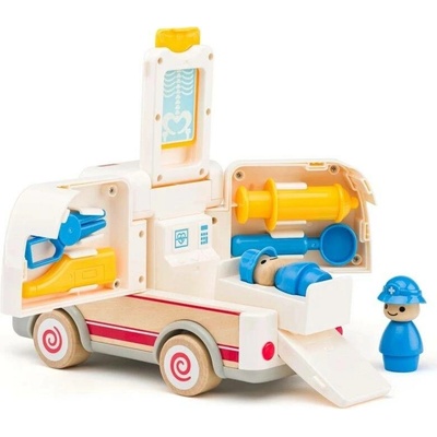 Woody Auto ambulancia so zvukmi a svetlom