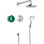 Hansgrohe Вградена душ система Hansgrohe Croma Select S Ecostat S, гланциран хром (27295000)