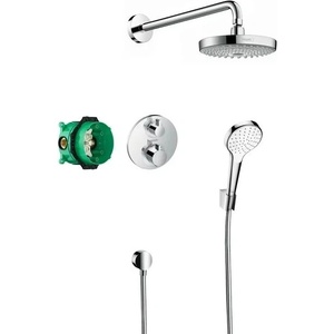 Hansgrohe Вградена душ система Hansgrohe Croma Select S Ecostat S, гланциран хром (27295000)