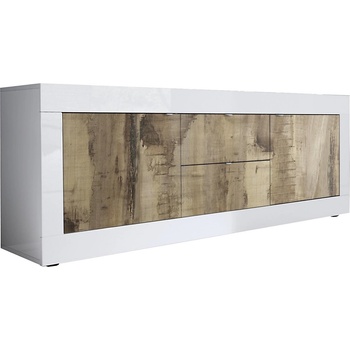 mc Akcent Комод nerila бял/кафяв (mc0014)