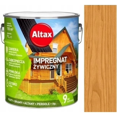 Altax Impregnace na dřevo s pryskyřicí Pinia 9 l