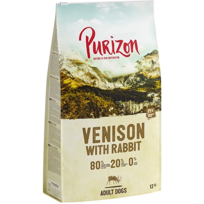 Purizon Adult zvěřina s králíkem bez obilovin 2 x 12 kg