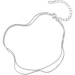 Silenti Jewelry Сребърна гривна за крак "Самоконтрол