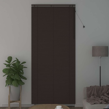 vidaXL Венецианска щора Тъмен кафяв 110 x 250 см 35 mm (42015593)