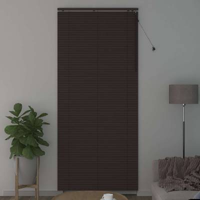 vidaXL Венецианска щора Тъмен кафяв 110 x 250 см 35 mm (42015593)