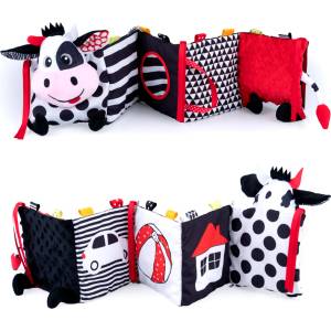 Balibazoo Мека контрастнираща книжка Bali Bazoo - Cow (110271)
