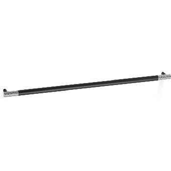 DECOR WALTHER Закачалка на релса за кърпи Club 80 см черна мат-хром (0855660)