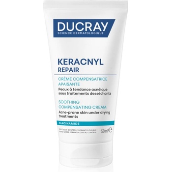Ducray Keracnyl Repair Soothing Compensating Cream успокояващ и хидратиращ крем за чувствителна кожа склонна към акне 50ml