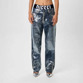DIESEL Дънки DIESEL Women's Sequin Wide Leg Jeans - Blue