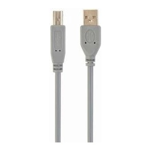 Gembird CableXpert USB 2.0 AM-Stecker auf BM-Stecker Kabel grau CCP-USB2-AMBM-6G