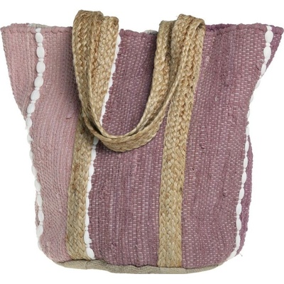 Malinová plážová jutová taška Beach Bag 40*30*60 cm