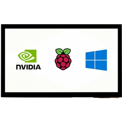 Waveshare 10,1" LCD (E) displej, 1024×600, HDMI, IPS, kapacitní