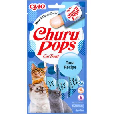 INABA Churu Pops за котки, с вкус на риба тон, 4x15g