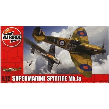 Airfix - A01071C - Standard Model Set, Supermarine Spitfire MK.IA, Plastic Aircraft Model Building Kit for Adults and Kids from 8 Years Old