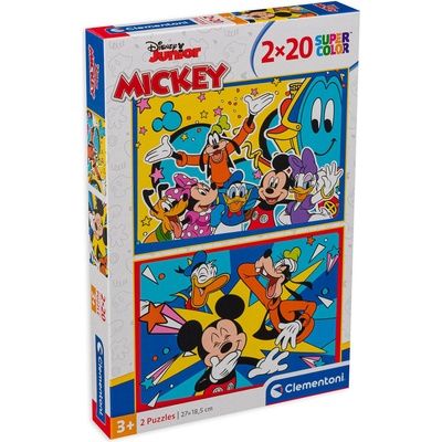 Clementoni Пъзел Clementoni от 2 x 20 части - Мики Маус (24791)