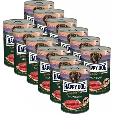 Happy Dog Pferd Pur Montana koňská 12 x 400 g