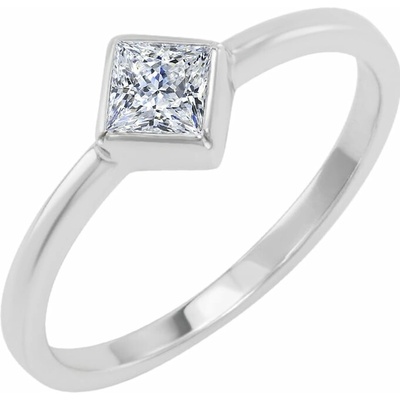 Eppi Zlatý prsten s princess diamantem Luale R37993