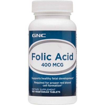 GNC Folic Acid 400 mcg [100 Таблетки]