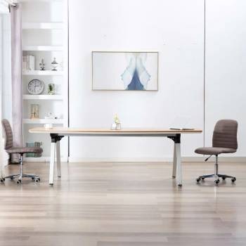 Image 1 of vidaXL Трапезни столове, 2 бр, таупе, текстил (283608)