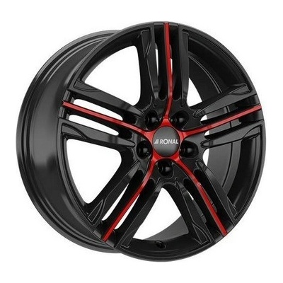 RONAL R57 7,5x17 5x112 ET48 black red polished