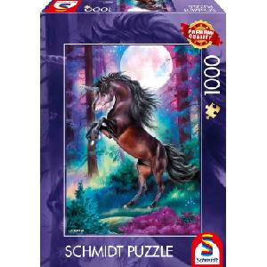Schmidt Spiele Пъзел Schmidt от 1000 части - Еднорог на пълнолуние (58887)