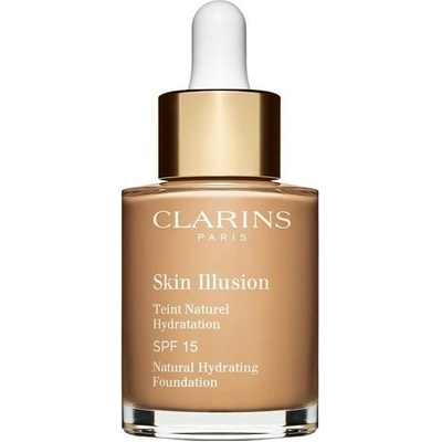 Clarins skin Illusion Natural Radiance Foundation make-up pro přirozeně zářivý vzhled SPF10 110 Honey 30 ml