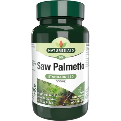 Natures Aid Saw Palmetto štandardizovaný 500 mg Standardised 500 mg 90 tabliet