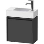 Duravit Ketho. 2 - Шкафче за умивалник 44x48x24 см, 1 врата, панти отляво, графит матов K25072L49490000 (K25072L49490000)