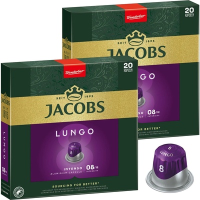 Jacobs Lungo Intenso inenzita 8 kapsle pro Nespresso 40 ks – Zboží Mobilmania