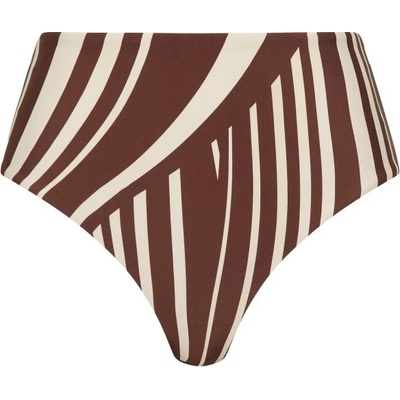 Seafolly Дамско бикини долнище Seafolly Women's Coastline High Waisted Pant Bikini bottom - Cocoa - размер 40 (EU) (150-5722-0315)