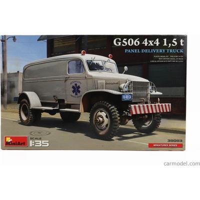 Miniart Chevrolet G506 1.5t 4x4 Panel Delivery Truck Medical Service Ambulance 1945 1:35