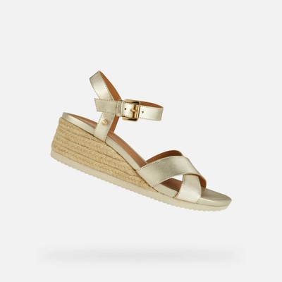 Geox Златисти дамски сандали Geox Ischia Corda Geox | Zlaten | ЖЕНИ | 41
