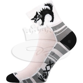 VoXX Ralf X cyklistické ponožky bílá černá