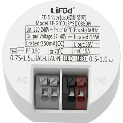 Napájecí zdroj LiFud 14 W, 180-265VAC/22-40VDC, 350 mA