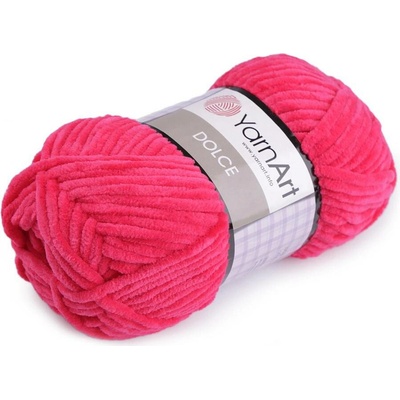 Pletací žinylková příze Dolce 100 g Varianta: 23 (759) růžová ostrá, Balení: 1 ks 42108/79186/203566