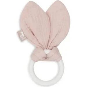 Jollein Бебешка гризалка Jollein - Bunny Ears, Wild Rose (560359)