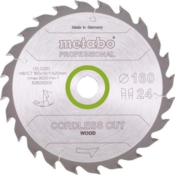 Metabo Pilový kotouč HW/CT 160x20, 24 WZ pro KSAP 18