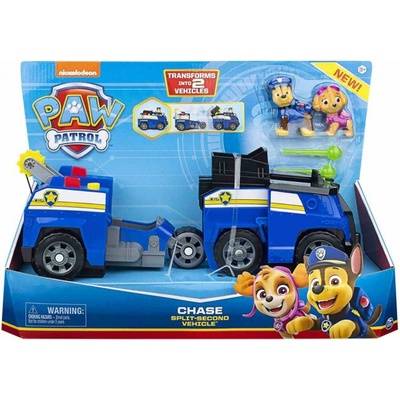 Spin Master Paw Patrol dvě záchranná vozidla v jednom Chase