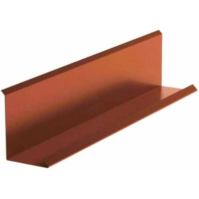 Lemování zdí klasik r.š.200mm Al Hliník 0.7mm lakovaný RAL 8004 cihlová STORM dl.2m