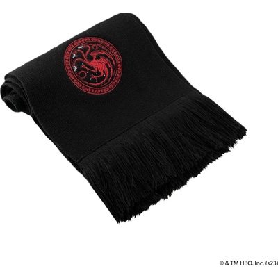 Cinereplicas šála černá s logem Targaryenů Game of Thrones