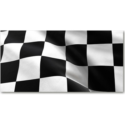 Foto obraz sklo tvrzené Cieľová vlajka 100x50 cm