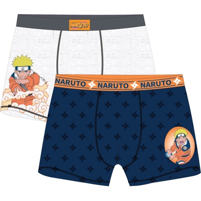Naturo Cclapčenské boxerky Naruto 5233023 modrá šedý melír
