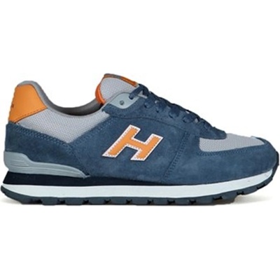 Hammer Jack Дамски спортни обувки от естествена кожа - Сини с Оранжев #368489 (368489_Синьо)