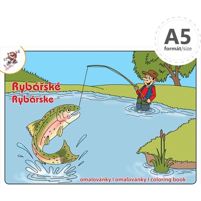 Omaľovánka A5 Rybárske omaľovánky